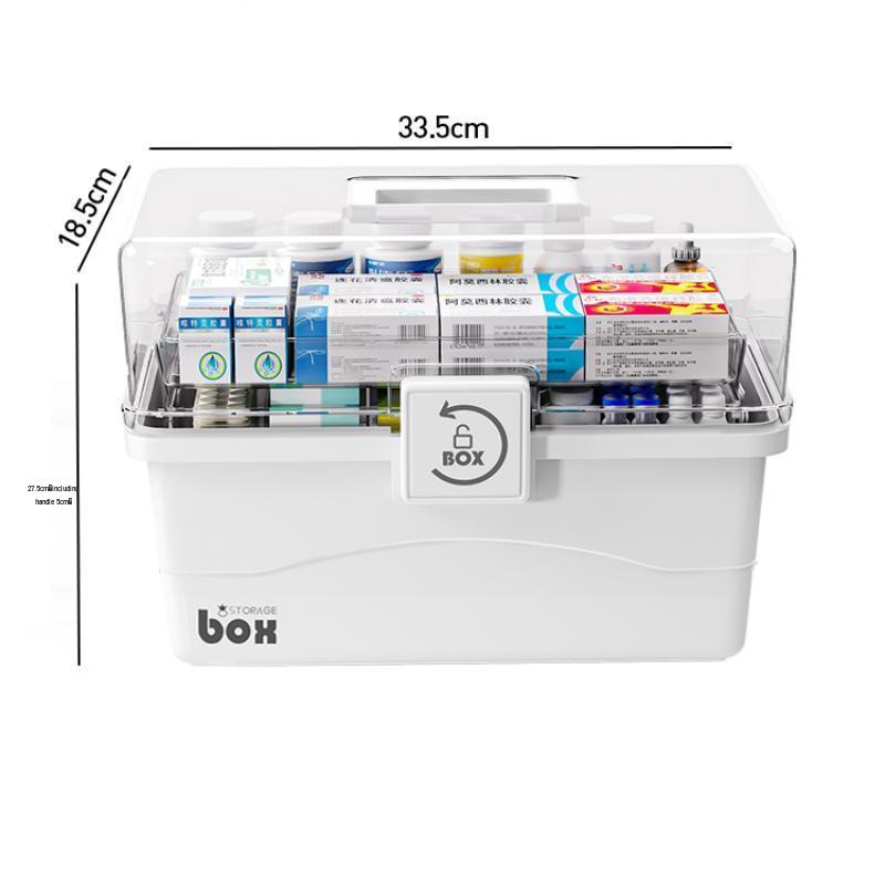 Extra Large Multi-Layer Medicine Storage Box for Home, Office, and First Aid