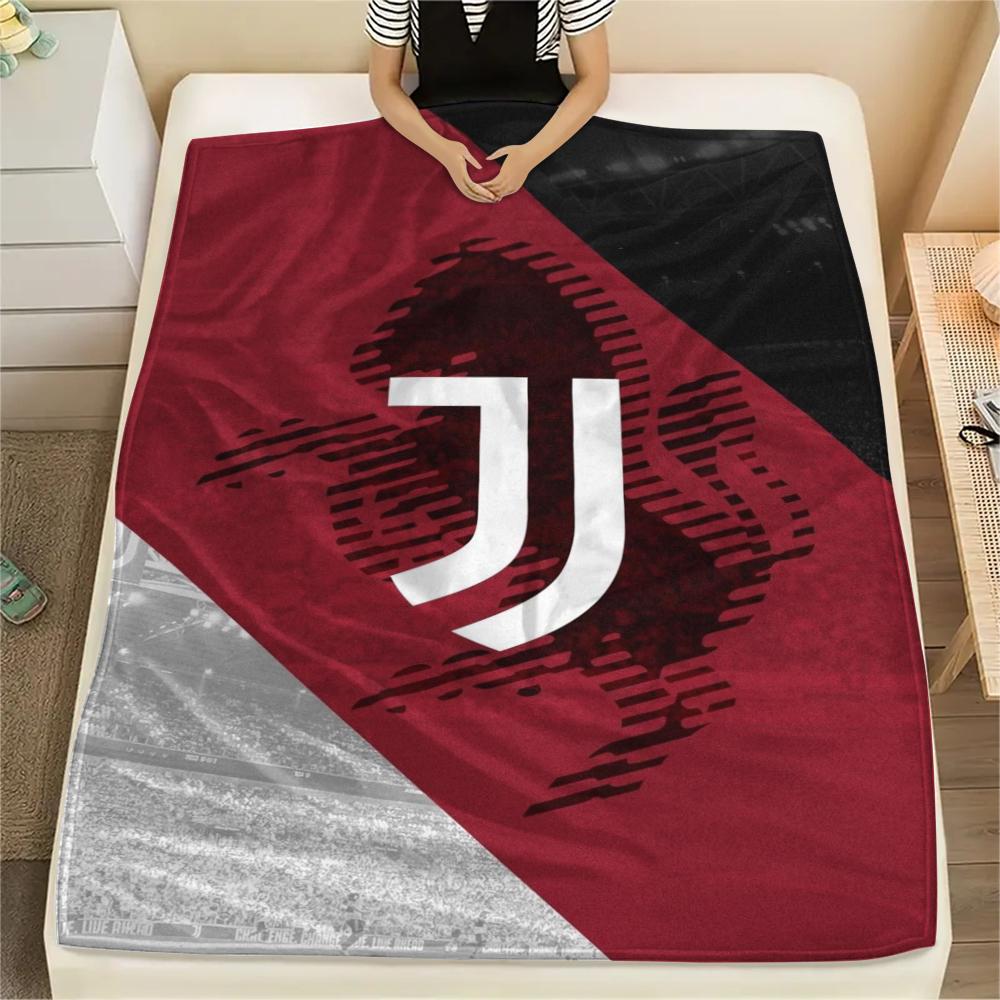 1 Stück Juventus FC Aufdruck Flanelldecke, Hohe Qualität, Bequem für alle Jahreszeiten, Heimdekoration, Wärme und Komfort, Perfekt für Weihnachtsgeschenke