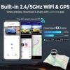 3-kanals bil-DVR Dashcam 4K-kamera GPS WiFi för fordons Dashcam Svart Box Videobandspelare Registrator Nattseende Biltillbehör