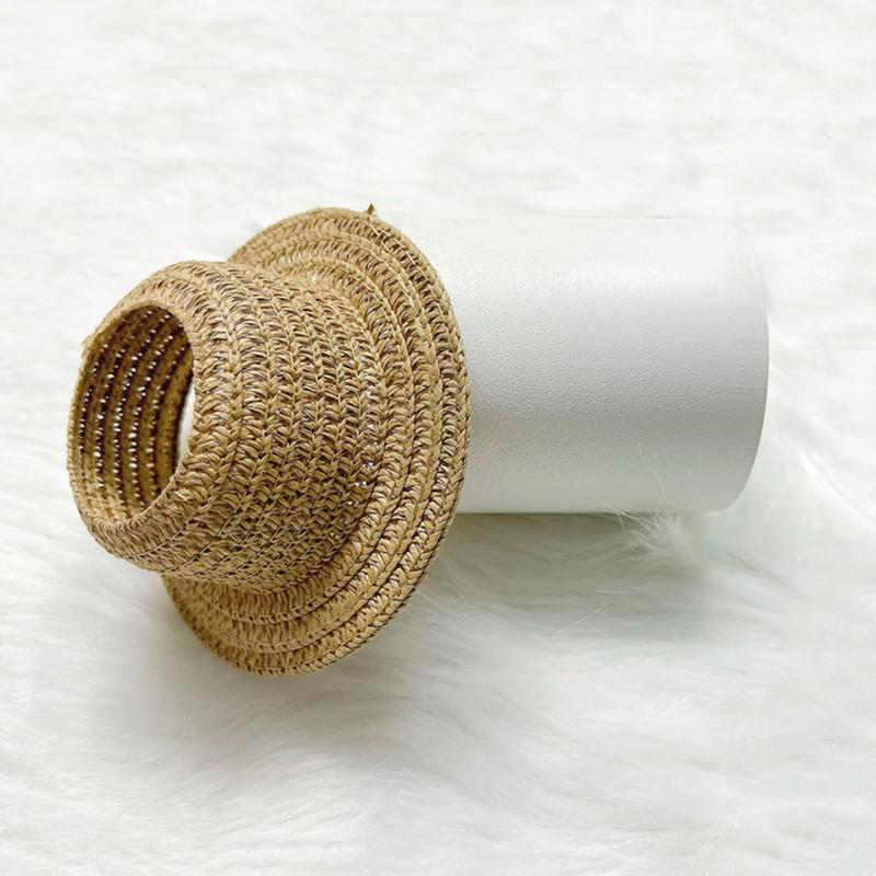 15cm x 17cm Pull-On Cloth Macaron Princess Hat: Cute Straw Party Accessory