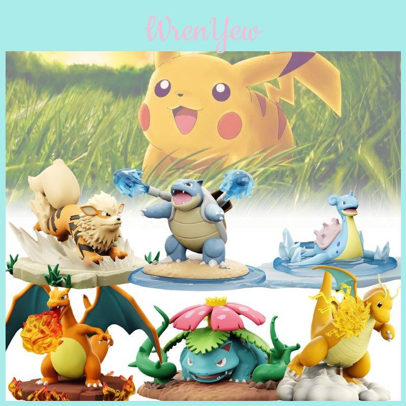 Authentic Pokmon Charizard Bulbasaur Figure Stylish Desk Decor Collectible Toy