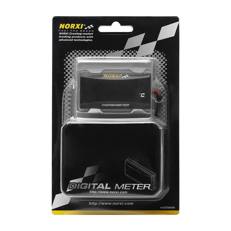 Motorcycle Ultra Thin Digital Motorcycle Motor Vehicle Temperature Gauge Meter