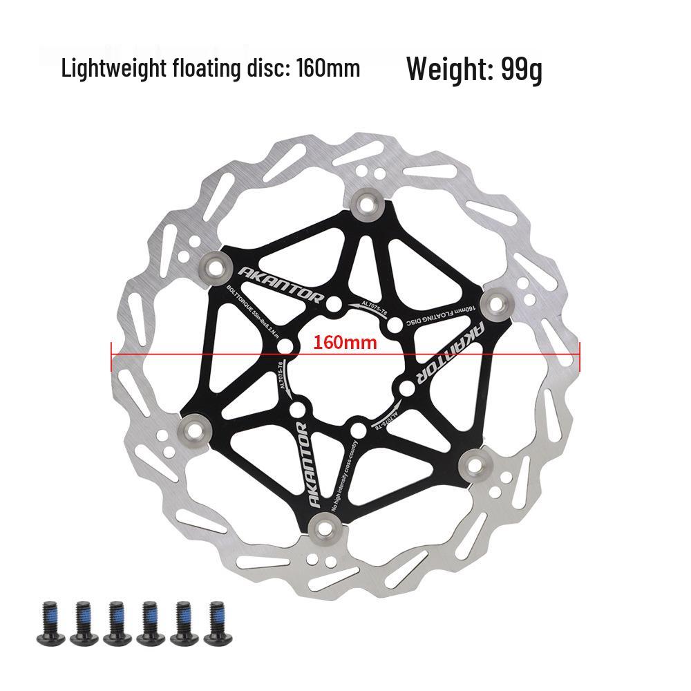 140mm 160mm 180mm Six-Bolt Floating Disc Cooling Brake Pad for Mountain Bikes and Scooters