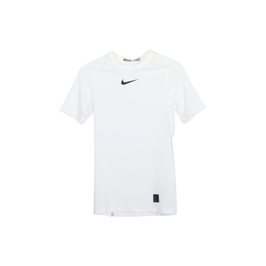 Nike Solid Logo Quick-Dry Training Raglan Sleeve Short Sleeve T-Shirt Men Tops White 838092-100