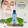 Khadi Natural 100% Herbal Tea Tree Face Wash - Anti-Acne & Oil Control Cleanser for Clear, Fresh Skin, Fights Bacteria & Breakouts, Sulfate & Parab