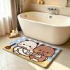 Tappeto Kawaii Yier e Bubus Tappetino Antiscivolo per Bagno Tappetino per Porta Tappetino Decorazione Casa Tappetino per Porta d'Ingresso Tappetino per Porta Resistente ai Graffi