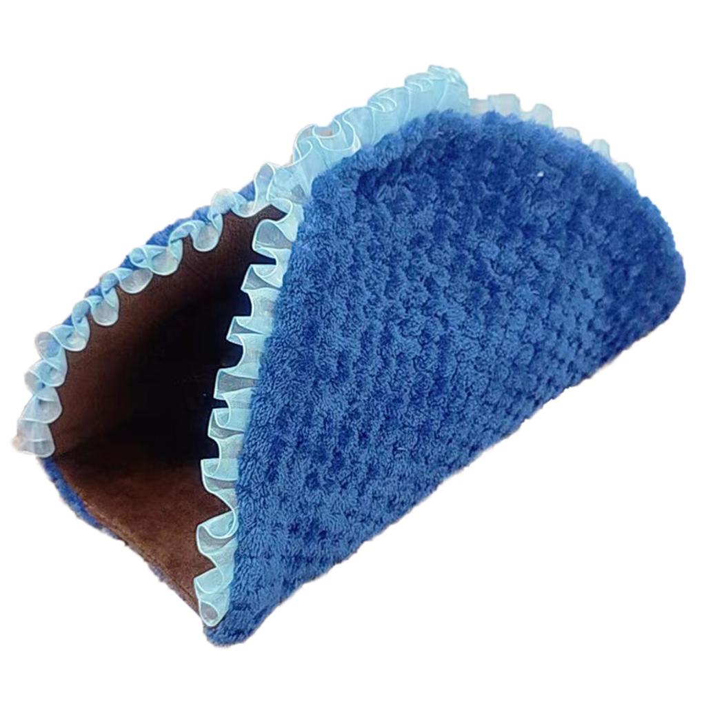 Hamsters Sleeping Bed Toy Small Animal Pet Hideaway Winter Warm Play Tunnel Bed Habitat Decor for Squirrels Chinchillas