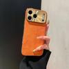 Electroplated Lambskin iPhone 17 Pro Max Case with Metal Lens & Drop-Proof Protection