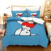 NEW Anime S-Snoopy Bedding Set Cartoon Children Bedroom Quilt Cover Boy Girl Bedclothes Single Double King for Teens Best Gifts