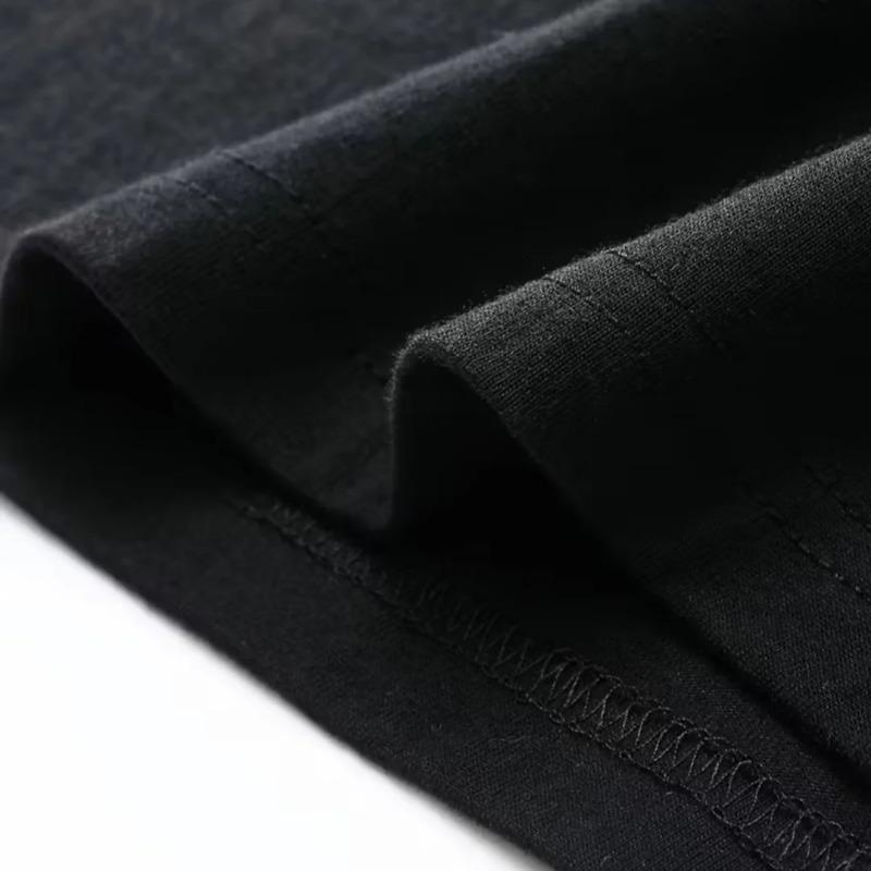 Men's Summer 100% Cotton Fashionable Casual Sports Loose Japanese Samurai Pattern Printed Round Neck Short Sleeve T-shirt Top