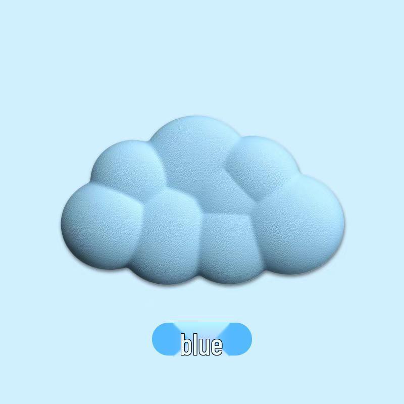 High-Value Silicone Cloud Wrist Rest Mouse Pad and Keyboard Support - Office Essential
