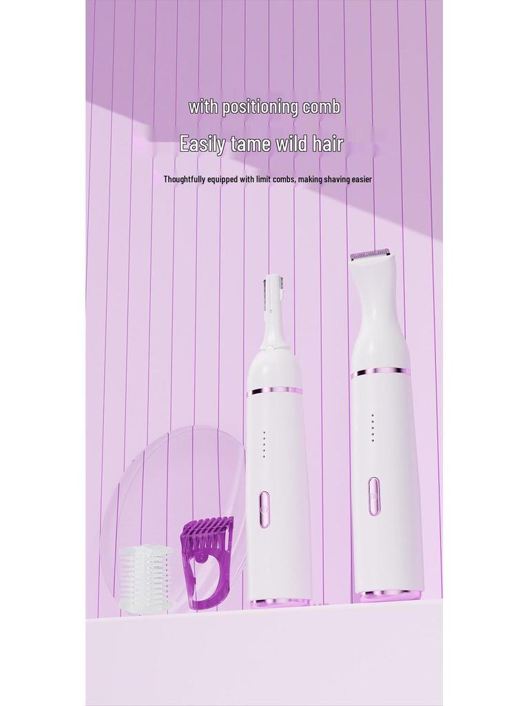 Elektrischer 5-in-1-Rasierer für Damen: Multifunktionale Haarentfernung für Achseln, Beine und den Intimbereich