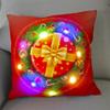 1Pc Christmas Led Pillow Case Size 45X45Cm40X40Cm Santa Claus Printed Christmas Pillow Covers For Christmas Decorations