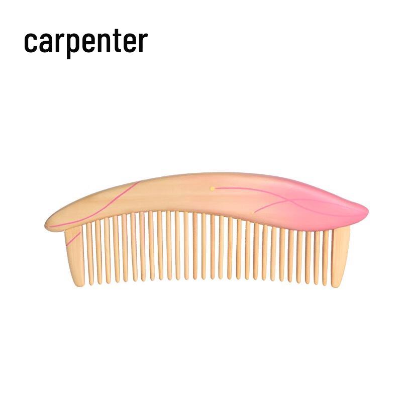 Tan Mujiang Camellia Wooden Comb Gift Set