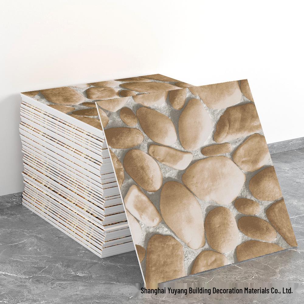Waterproof Marble-Style Self-Adhesive Tile Sticker, 30x30cm, for Moisture-Proof Wall Renovation and Decoration.