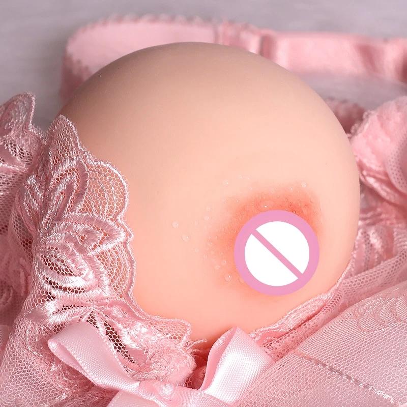 Künstliche Brüste aus Silikon für Männer, Masturbation, Sexspielzeug, realistische weiche Brust, Vagina für erwachsene Männer, sexy Brüste, Produkte für Erwachsene ab 18 Jahren