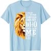 Lion Faith Graphic Tee Philippians 4 13 Christian Bible Verse Mens Cotton Tshirt