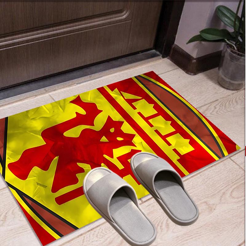 Manchester United F.C Pattern Rug, Indoor/Outdoor Mat, for Picnic, Gameroom, Bedroom, Office, Living Room, Home Decor Carpet, Birthday Gift