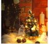 Mini Christmas Tree 40CM with Lights Artificial Christmas Tree Home Table Decoration  New  Party Decoration Props