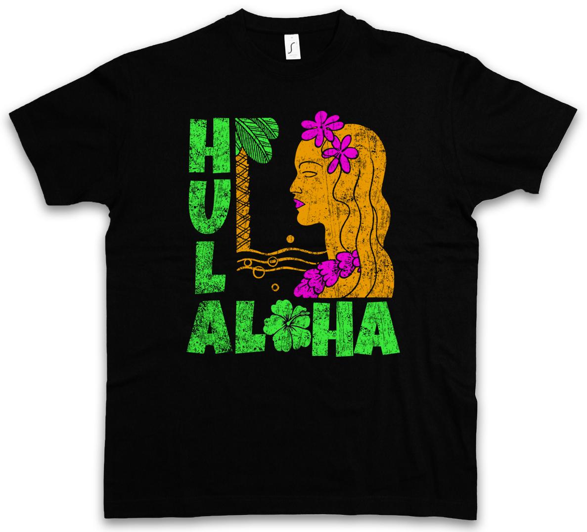 HULA GIRL T-SHIRT Aloha Island Tiki Bar Beach Sailor Beach BBQ Restaurant- S