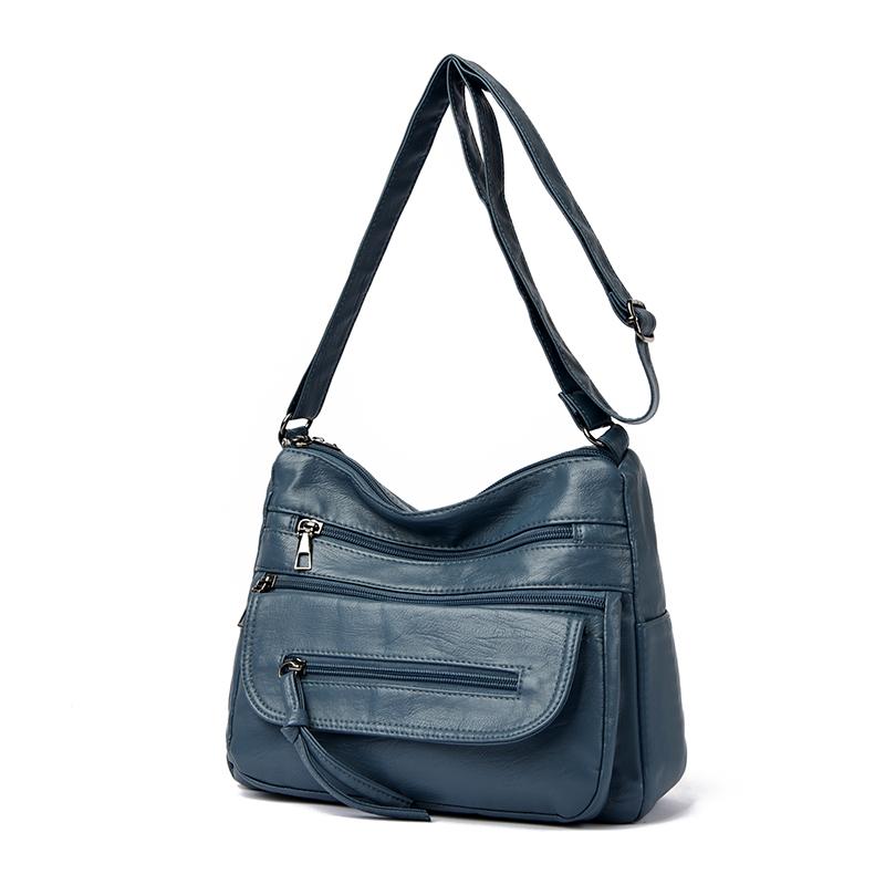Women's Shoulder Bag Middle-aged Mom Bag Multi-pocket Shoulder Bag Lightweight Crossbody Bag