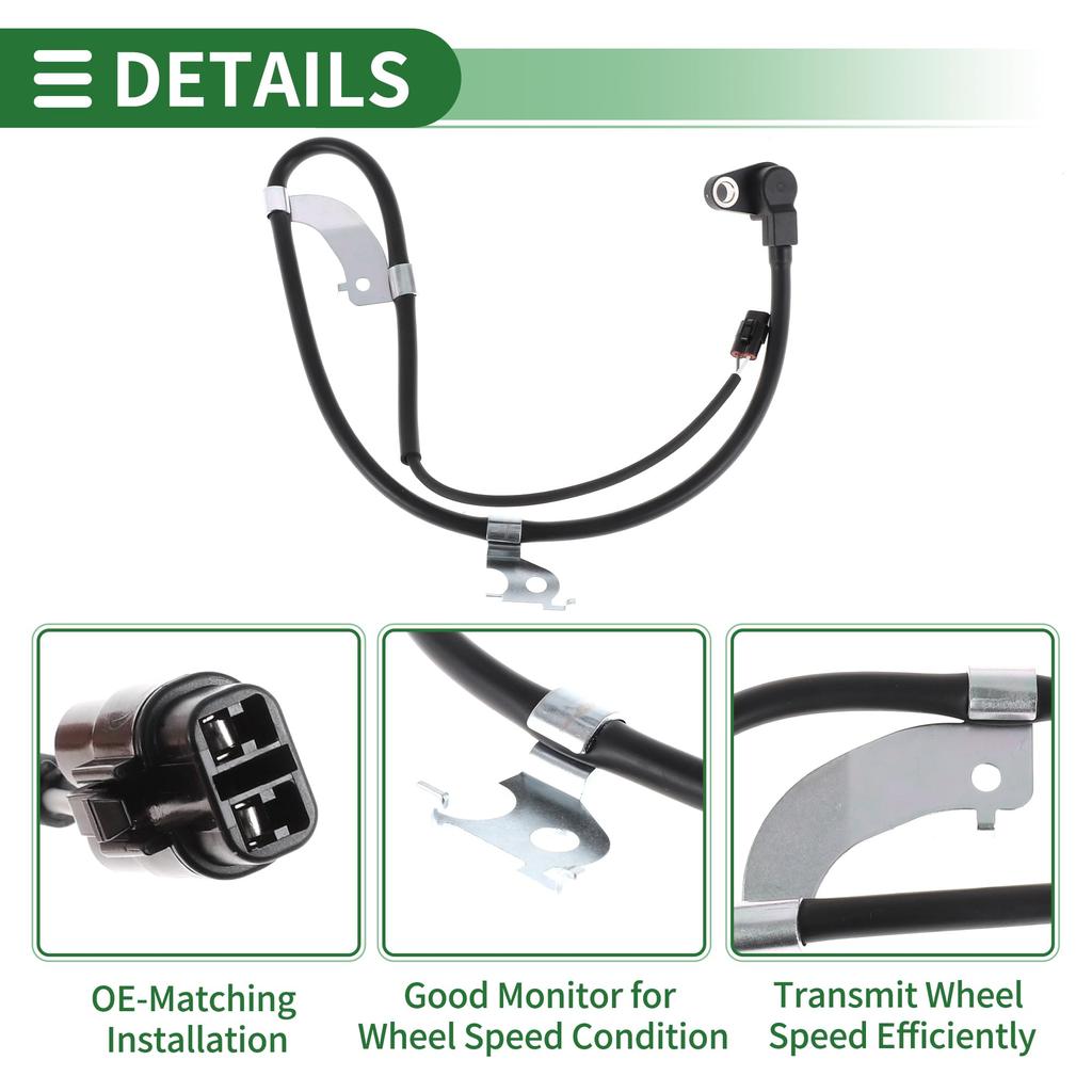 Motoforti Compatible with Suzuki Aelliana 2.3L 2006-2007 ABS Wheel Speed Sensor ABS Sensor Anti