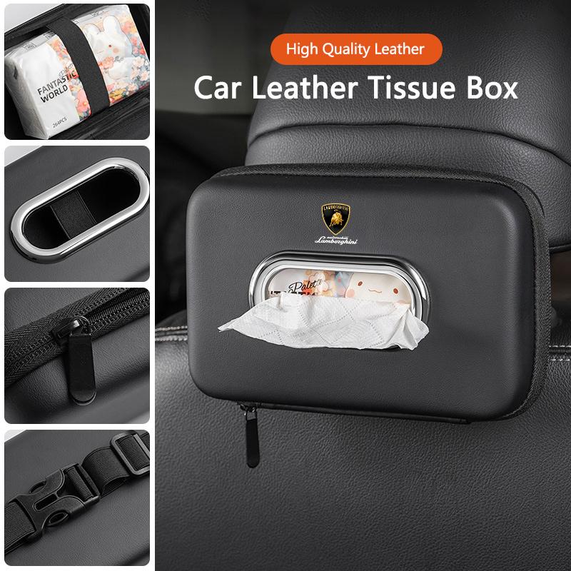 Car 3D stereoscopic tissue box seat backrest Sun visor tissue box For Lamborghini Urus Huracan Aventador Premium Keyring TT1