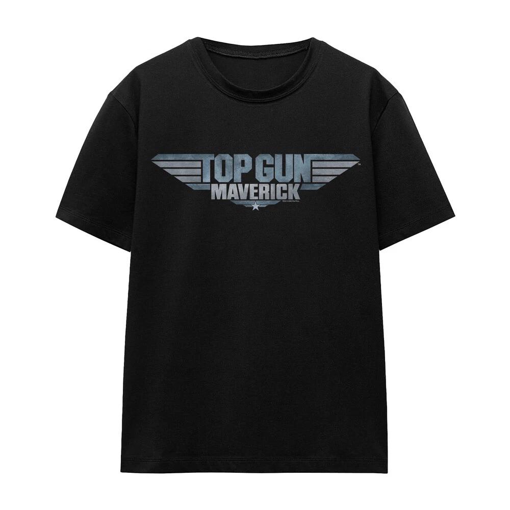 Top Gun: Maverick Maverick Logo Ladies 100% Cotton T-shirt Mens Tees Top S-2XL, Black 2XL