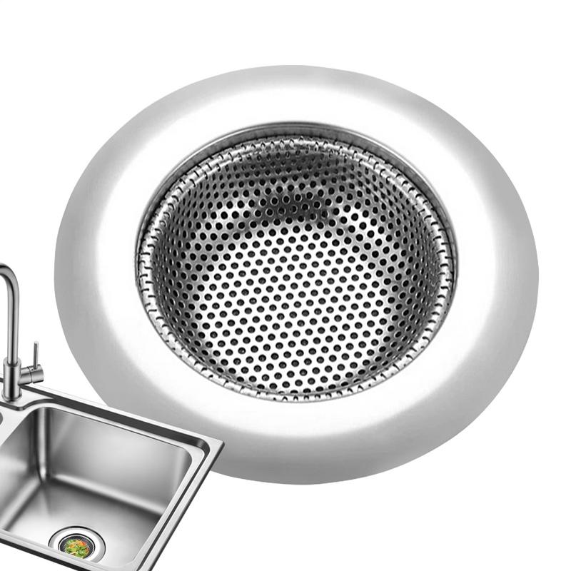 Kitchen Sink Filter Stainless Steel Mesh Sink Strainer Filter Sewer Mesh Strainers Bathroom Sink Strainer Drain Hole Filter Trap
