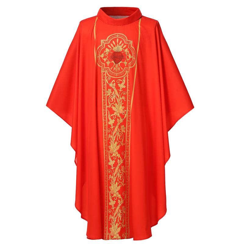 Festgewand Chasuble Messgewänder Robe Priester Cosplay Kostüm