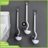 Household Toilet Long Handle Toilet Brush; Toilet Brush; Cleaning Wall-mounted Toilet; No Dead Corner Cleaning Toilet Cleaning