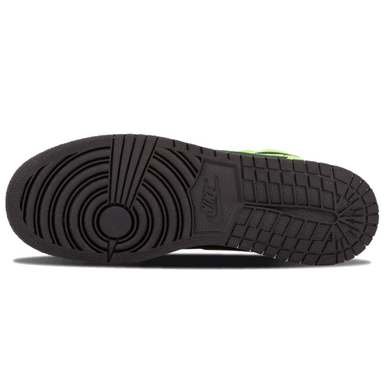 Jordan 1 Retro High GS Black Ghost Green 332148-003