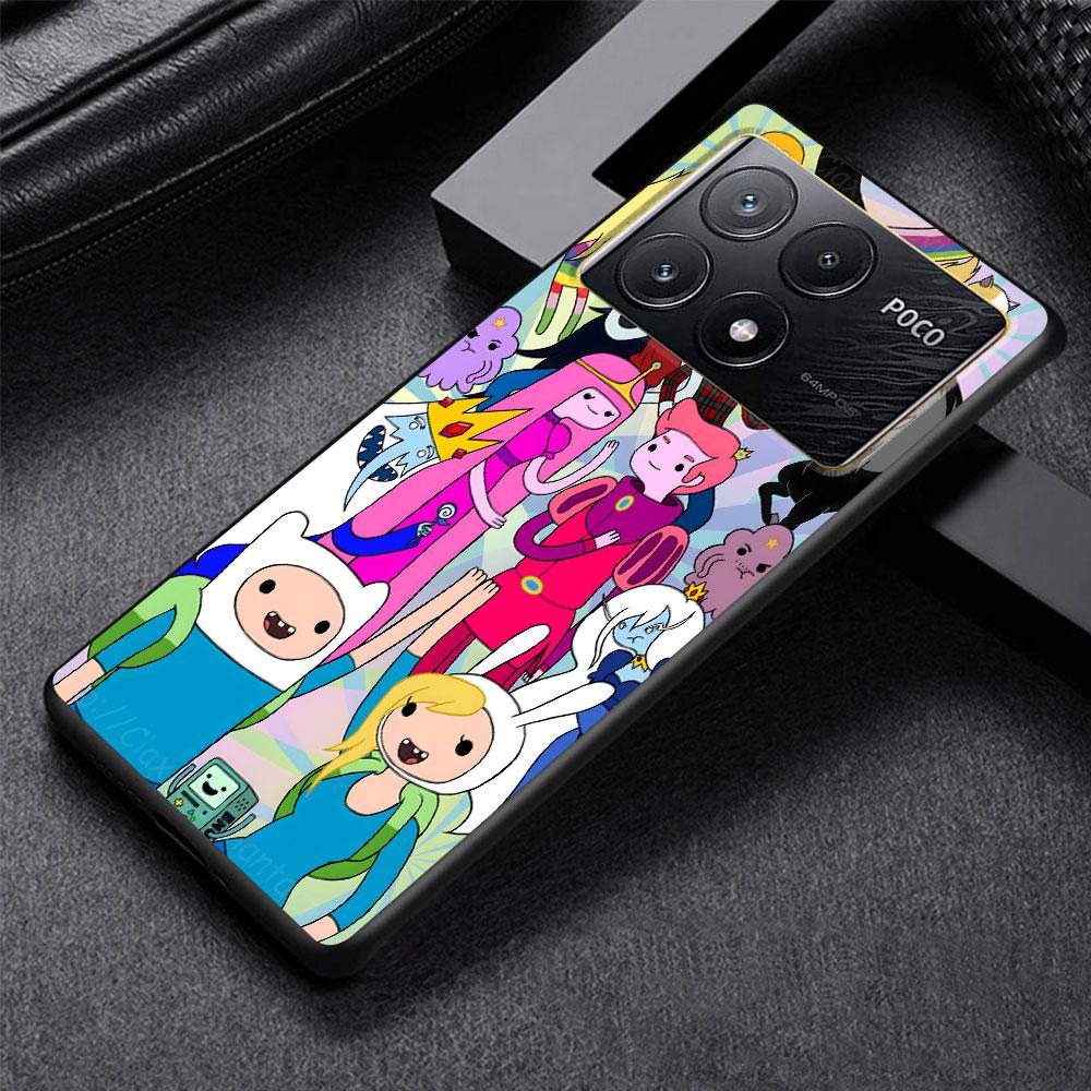 

Fionna & Cake Case for Xiaomi Poco M3 X3 NFC X5 M5s M4 Pro 5G F3 Black Silicone Soft Phone Cover Coque Xiaomi Poco F3