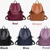Brand Preppy Style Leather School Backpack Bag For Student Simple Design Women Casual Daypacks Mochila Male Shoulder Travel Bag