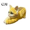 Window Sill Plant Holder Creative Resin Cat Planter, Cute Lying Flower Pot for Garden Simulated Animal Statue Yard, Adorable Holder, Indoor