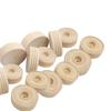50pcs Round Wooden Small Wheels Toy Accessories DIY Handmade Crafts Supplies for Kids Children