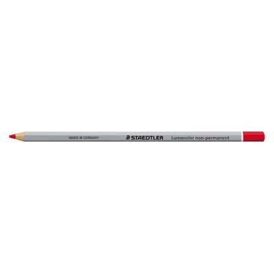 Crayon Non Permanent - STAEDTLER - Lumocolor Omnichrom - Rouge - Boîte De 12 - Soluble À L'eau