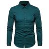 Men's Cotton Shirt Casual Business Long Sleeve Shirts Men Slim Fit Social Office Shirt