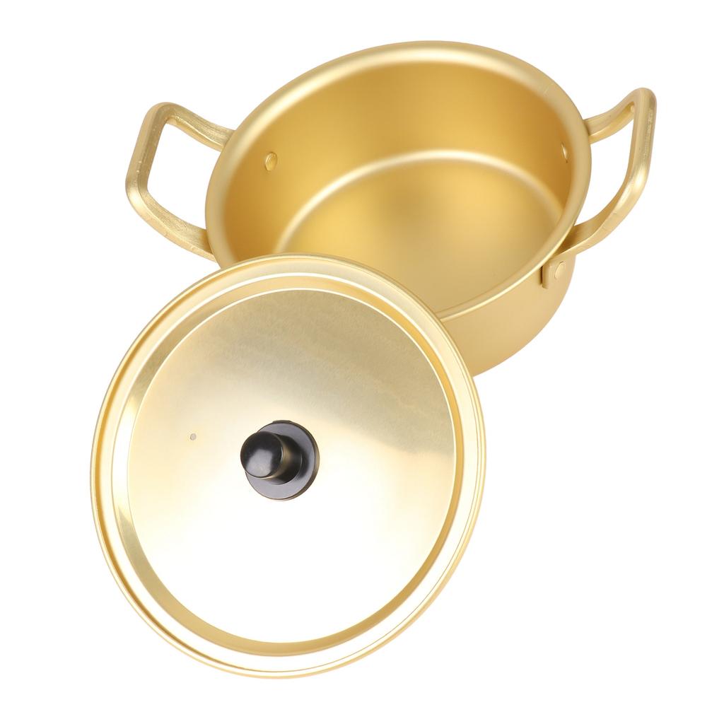 Korean Ramen Noodle Pot Korean Yellow Aluminum Stockpot Instant Noodles Pot