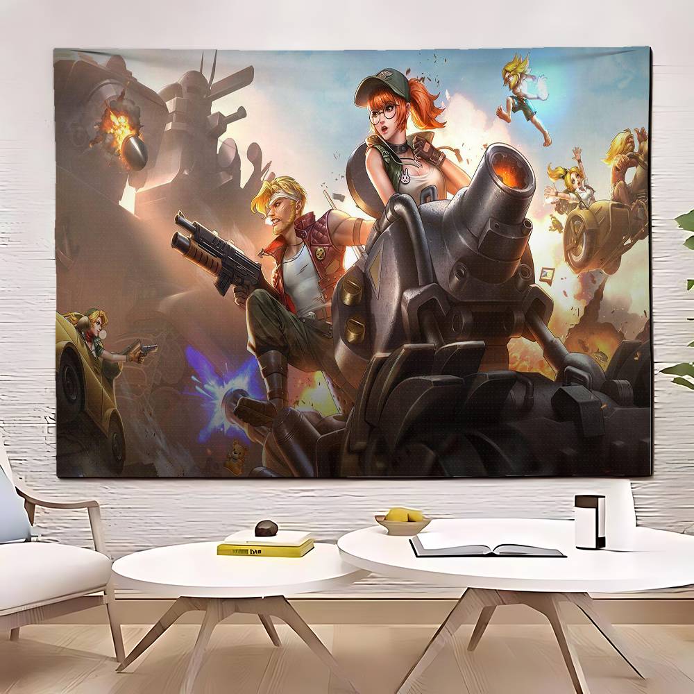 

Retro Game MMetal SSlug Gamer Tapestry Customizable Tapestries Of Various Styleswall Hangings Photo Printingwall Hangings 74x94cm(29x37in)