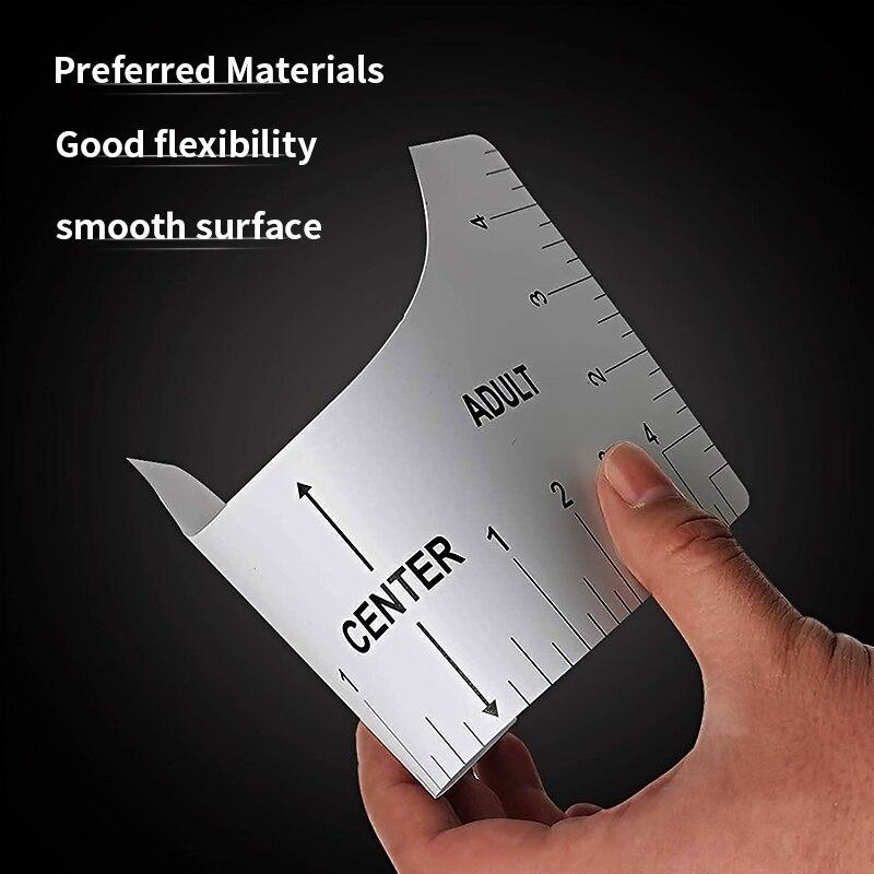 4 Pcs T Shirt Alignment Ruler Transparent Acrylic Alignment Graphics Ruler for Clothes Front Back Measurement Sewing Guide Tool