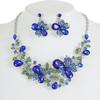 European and American Accessories Exaggerated Retro Necklace Set Female Luxury Crystal Banquet Dress Accessories Collarbone Chain