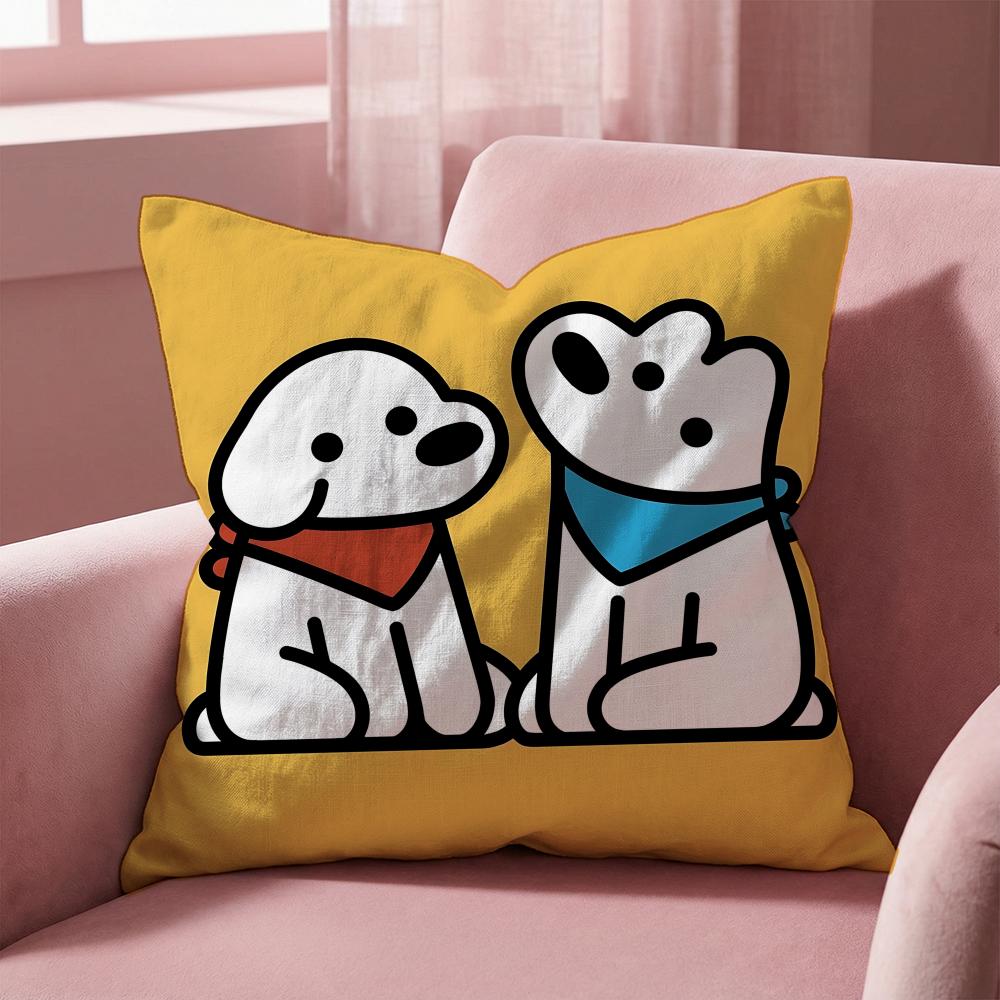 Meme Cute Puppy Memes Cushion Cover MultiScene Pillow Cover for Home  Car  Reversible Soft  Durable for Daily Use