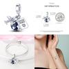 Panpoki 33 Style Copper Charms Travel Series Pendant Beads Fit Fine Bracelets & Bangles Diy Women Jewelry