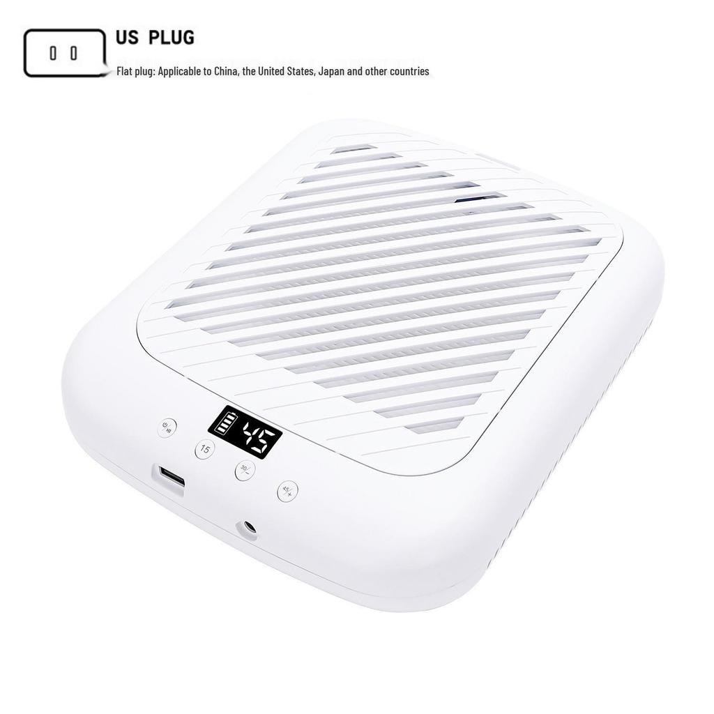 MS508 Rechargeable Nail Dust Collector: Silent, Strong Suction, High Power for Polishing and Removal