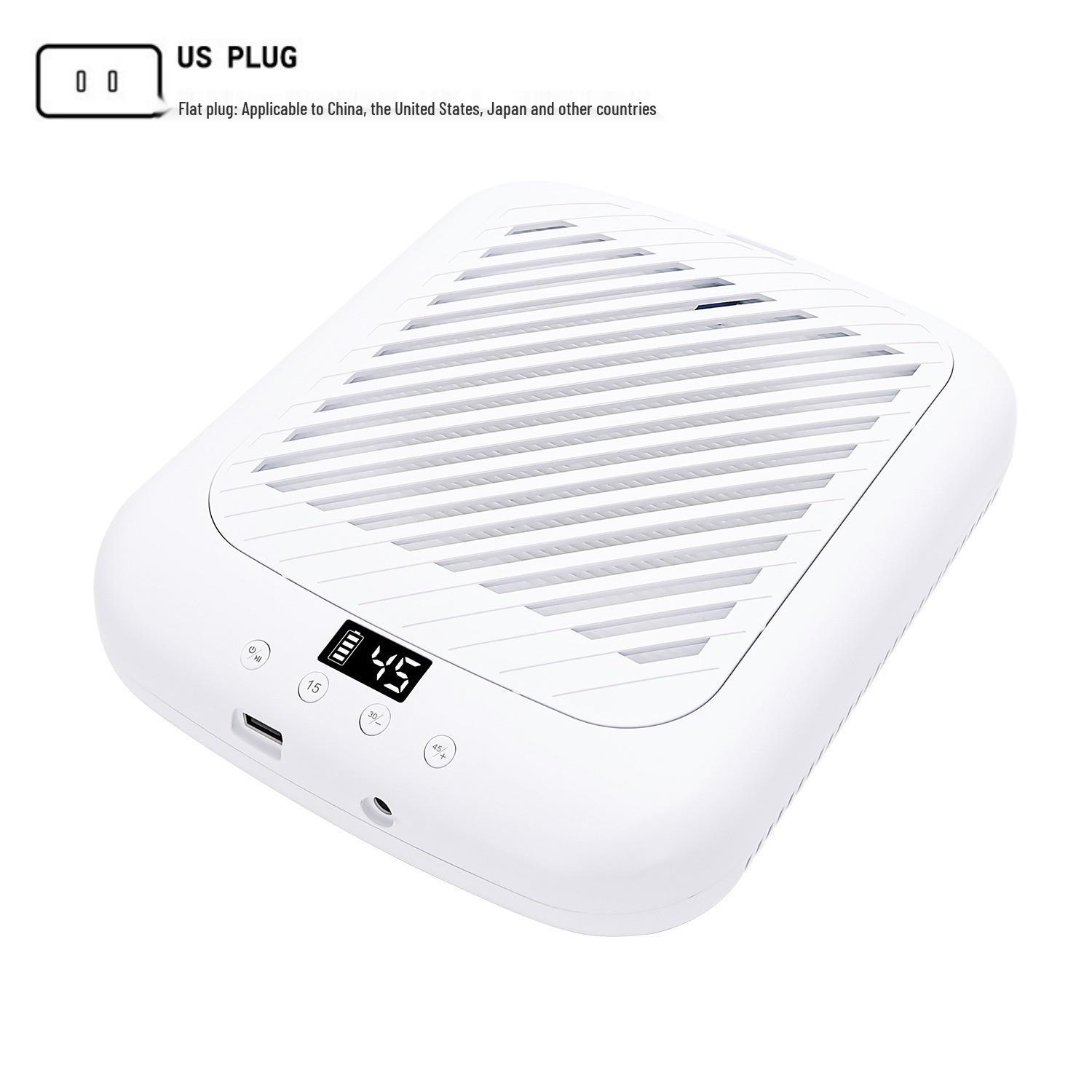 MS508 Rechargeable Nail Dust Collector: Silent, Strong Suction, High Power for Polishing and Removal