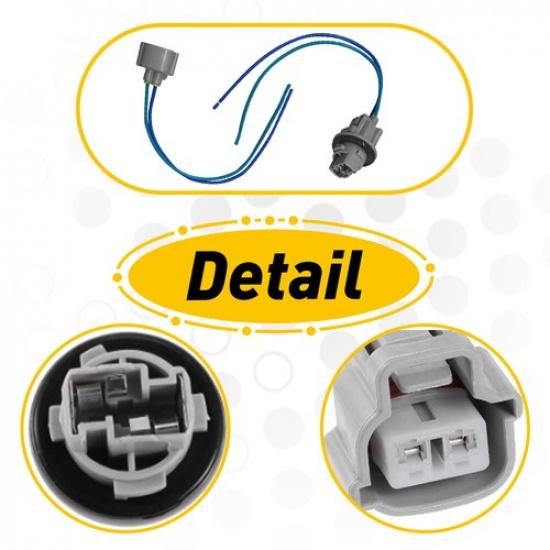 2X Turn Signal Socket & Pigtail 90075-60028 Connector Fit 03-05 Toyota 4Runner