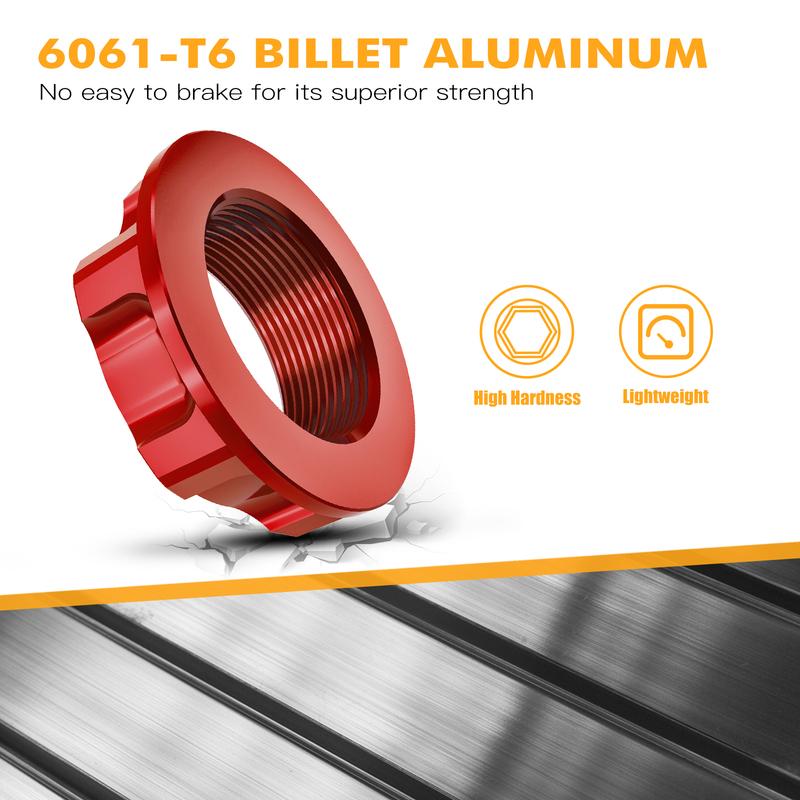 Steering Stem Nut For Honda CRF250L/M CRF250 RALLY CR85R CRF150R RII CRM 50 80 250R CRM250AR CRF1000L XR 230 250 400 MOTARD BAJA