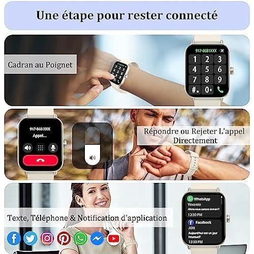 Ceas Inteligent - KALINCO - Smartwatch - Ecran Tactil 1,8'' - Apel Bluetooth - Rezistent la Apă IP68
