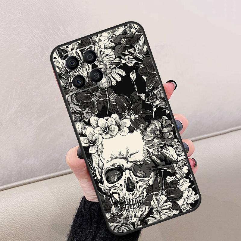 Horror Skull Gothic For Honor Magic 8 6 7 Pro Case For Honor 400 Lite 200 50 70 90 X8c X8b X9a X9b X9c X9d Win RT